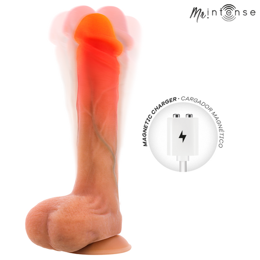 MR INTENSE - BRADLEY VIBRADOR DE SILICONE COM EFEITO DE AQUECIMENTO E CONTROLE REMOTO 21 CM - Ø - 4,2 CM - Infernum Store