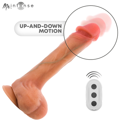 MR INTENSE - BRADLEY VIBRADOR DE SILICONE COM EFEITO DE AQUECIMENTO E CONTROLE REMOTO 21 CM - Ø - 4,2 CM - Infernum Store
