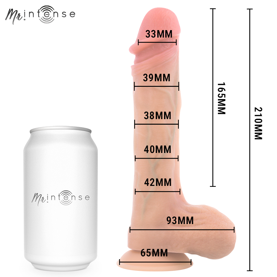 MR INTENSE - BRADLEY VIBRADOR DE SILICONE COM EFEITO DE AQUECIMENTO E CONTROLE REMOTO 21 CM - Ø - 4,2 CM - Infernum Store