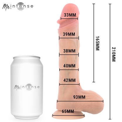 MR INTENSE - BRADLEY VIBRADOR DE SILICONE COM EFEITO DE AQUECIMENTO E CONTROLE REMOTO 21 CM - Ø - 4,2 CM - Infernum Store