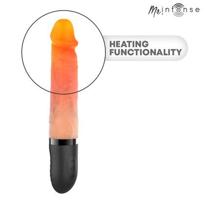 MR INTENSE - VIBRADOR JEAN UP&DOWN DE SILICONE COM EFEITO DE CALOR 24 CM -Ø- 3,8 CM - Infernum Store