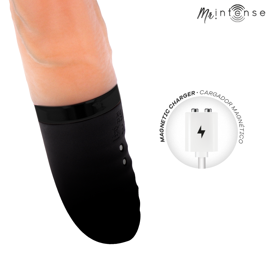 MR INTENSE - VIBRADOR JEAN UP&DOWN DE SILICONE COM EFEITO DE CALOR 24 CM -Ø- 3,8 CM - Infernum Store