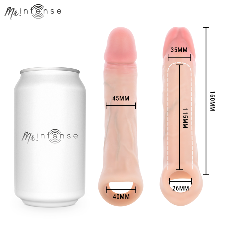 MR INTENSE - CAPA DE SILICONE PARA PÊNIS VIBRADOR ARNOLD L COM CONTROLE REMOTO 16 CM -Ø- 4,5 CM - Infernum Store