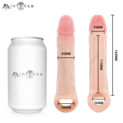MR INTENSE - CAPA DE SILICONE PARA PÊNIS VIBRADOR ARNOLD L COM CONTROLE REMOTO 16 CM -Ø- 4,5 CM - Infernum Store