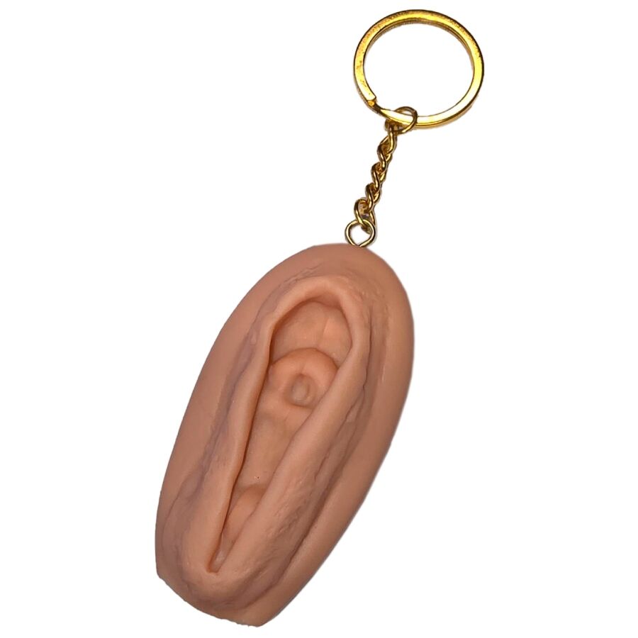 DIABLO PICANTE - CHAVEIRO VAGINA TOM CLARO - Infernum Store
