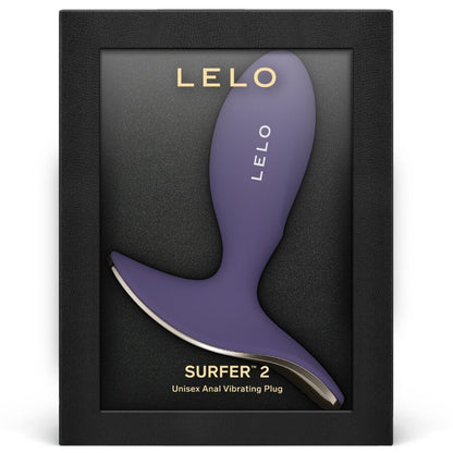 LELO - SURFER 2 PLUG VIBRATÓRIO ANAL UNISSEX ROXO CIBERNÉTICO - Infernum Store