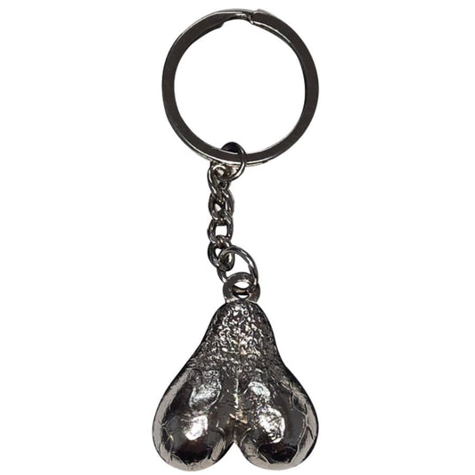 DIABLO PICANTE - CHAVEIRO DE METAL COM OVOS DE PRATA - Infernum Store