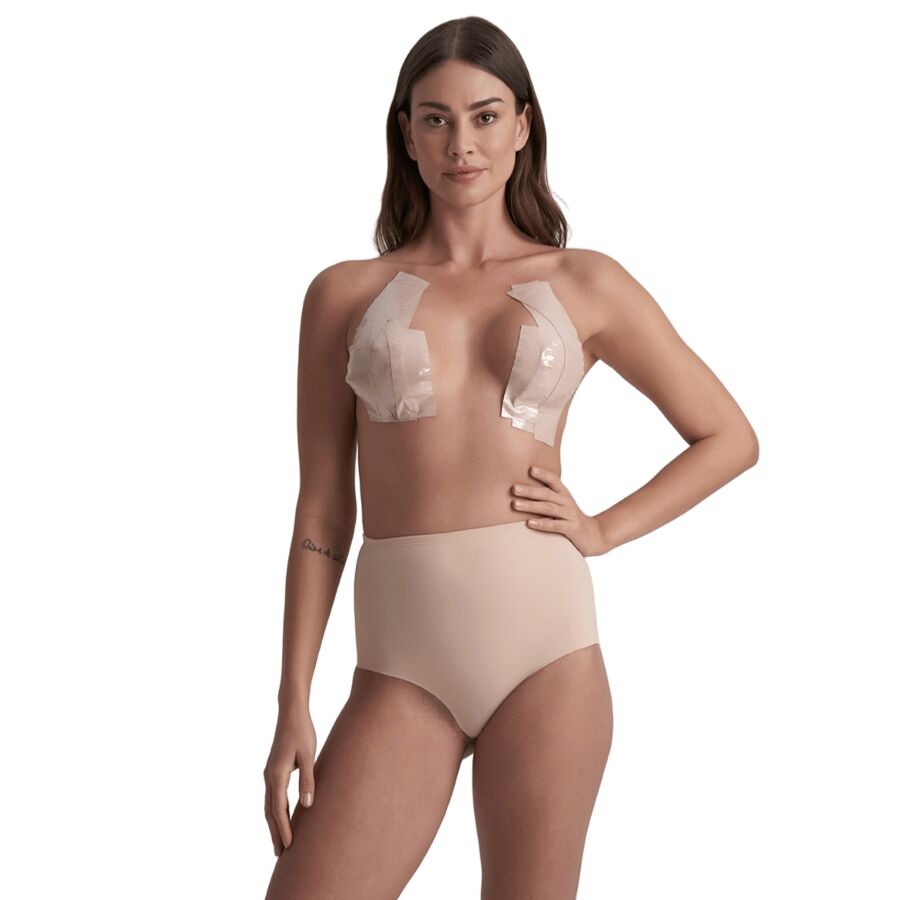 BYE-BRA - BODY TAPE DOUBLE SIDED CINTA DE DOBLE CARA BEIGE TALLA ÚNICA 5 x 500 CM - Infernum Store