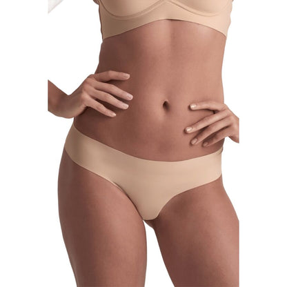 BYE-BRA - PACK 2 TANGAS INVISIBLES BEIGE Y NEGRO TALLA XXL - Infernum Store