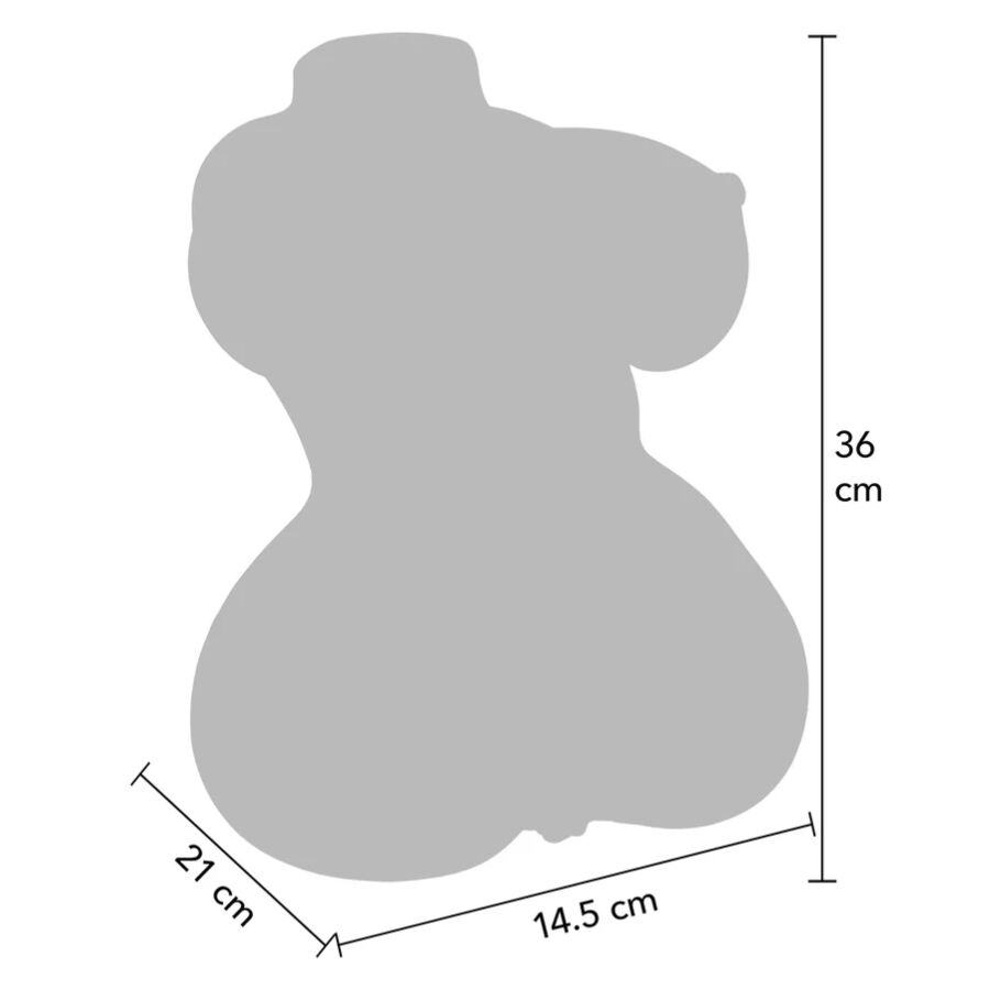 DESEJO OCULTO - MASTURBADOR VAGINAL E ANAL SUCULENTO TAMANHO DUPLO 5 KG - Infernum Store