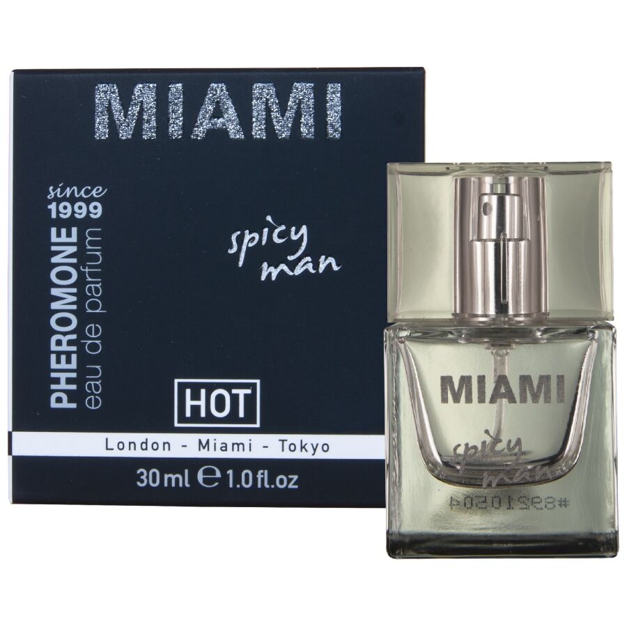 HOT - PERFUME DE FEROMÔNIOS MIAMI SPICY MAN 30 ML - Infernum Store