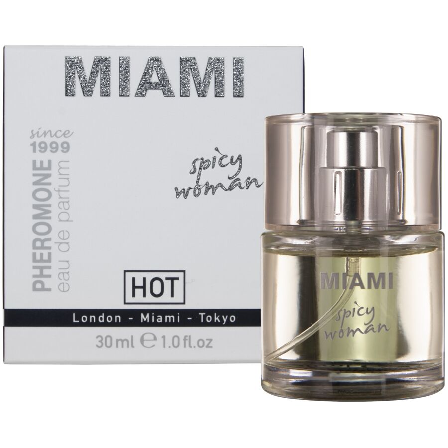 HOT - PERFUME DE FEROMÔNIOS MIAMI SPICY WOMAN 30 ML - Infernum Store