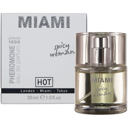 HOT - PERFUME DE FEROMÔNIOS MIAMI SPICY WOMAN 30 ML - Infernum Store