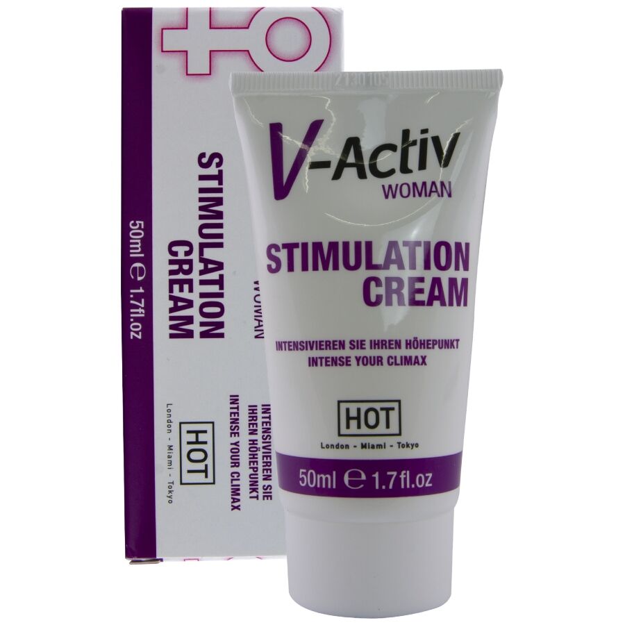 HOT - CREME ESTIMULANTE V-ACTIV PARA MULHERES 50 ML - Infernum Store