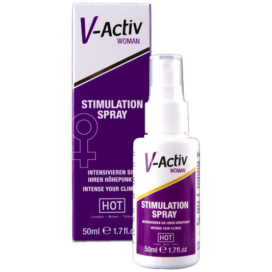 HOT - SPRAY ESTIMULANTE V-ACTIV PARA MULHERES 50 ML - Infernum Store