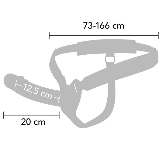 HIDDEN DESIRE - INFERNO MANGA PENIANA VIBRATÓRIA COM STRAP-ON 20 CM - Infernum Store