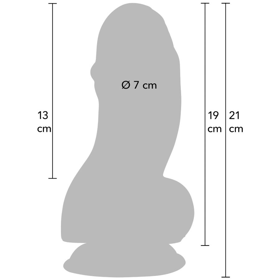 HIDDEN DESIRE - INFERNO DILDO FAT BOYS 19 CM - Infernum Store