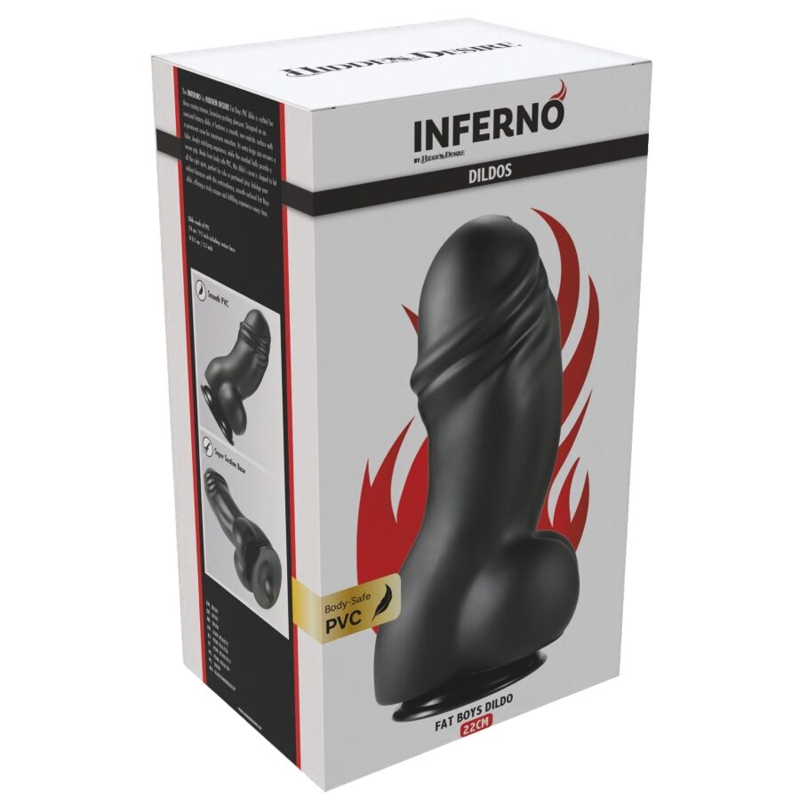 HIDDEN DESIRE - INFERNO DILDO FAT BOYS 22 CM - Infernum Store