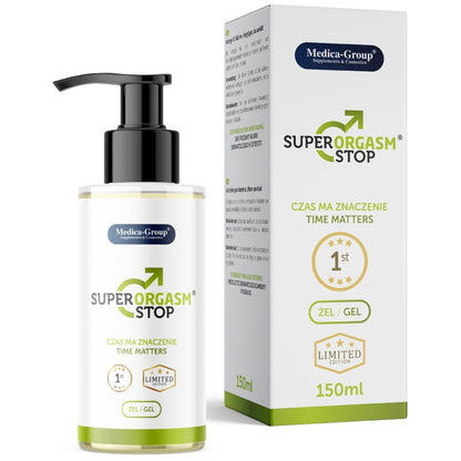 MEDICA GROUP - SUPER ORGASM STOP GEL ÍNTIMO PARA HOMENS 150 ML - Infernum Store