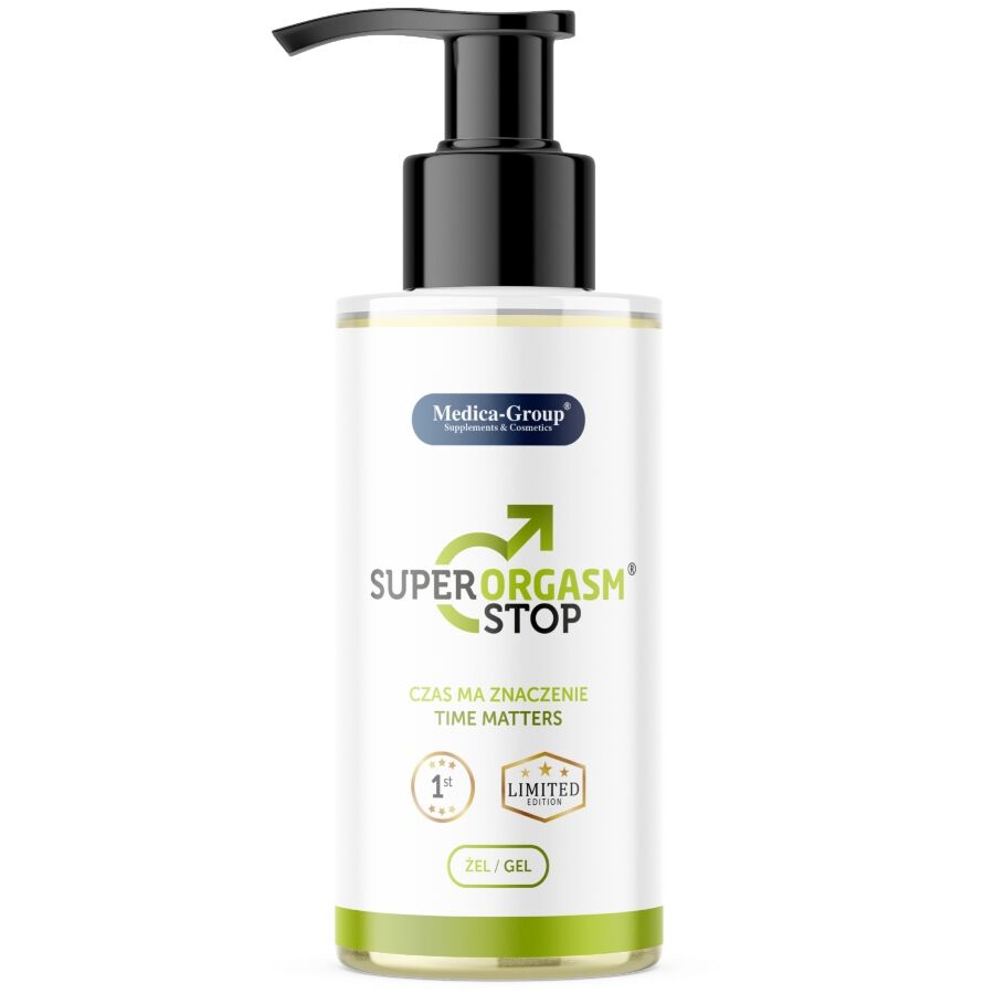 MEDICA GROUP - SUPER ORGASM STOP GEL ÍNTIMO PARA HOMENS 150 ML - Infernum Store