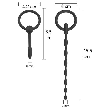 HIDDEN DESIRE - EXTREME STARTER CONJUNTO DE PLUGS URETRAIS 2 UNIDADES - Infernum Store
