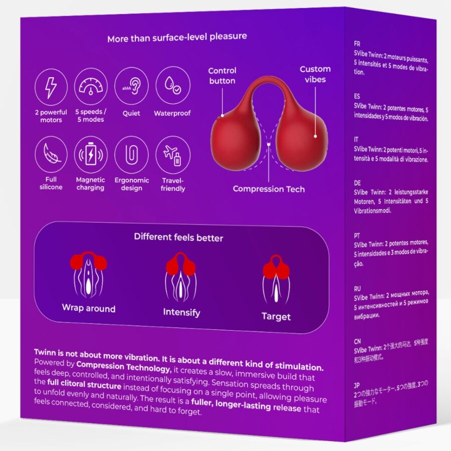 SNAIL VIBE - TWINN VIBRADOR DE DEDO CHERRY - Infernum Store