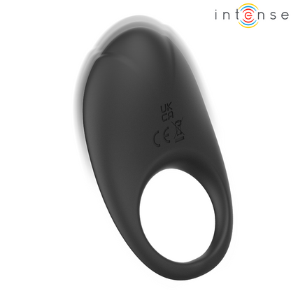 INTENSE - MERLOTTE VIBRATING PENIS RING WITH CLITORIS STIMULATION BLACK - Infernum Store