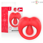 INTENSE - RUSSELL ANILLO VIBRADOR CON ESTIMULACIÓN DE CLÍTORIS ROJO - Infernum Store