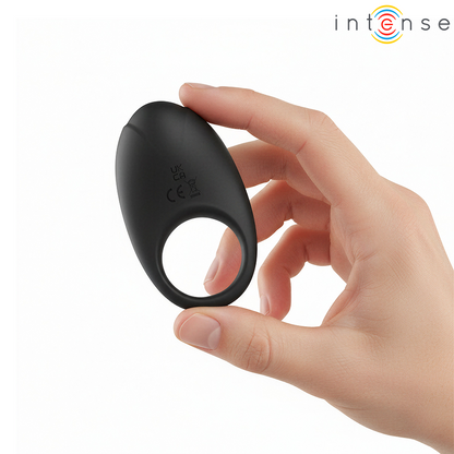 INTENSE - MERLOTTE VIBRATING PENIS RING WITH CLITORIS STIMULATION BLACK - Infernum Store