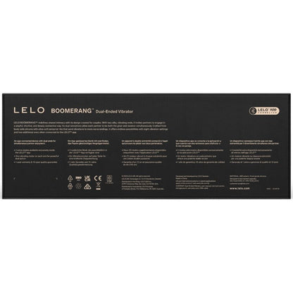 LELO - BOOMERANG VIBRADOR DE PONTA DUPLA VERMELHO CORAL - Infernum Store