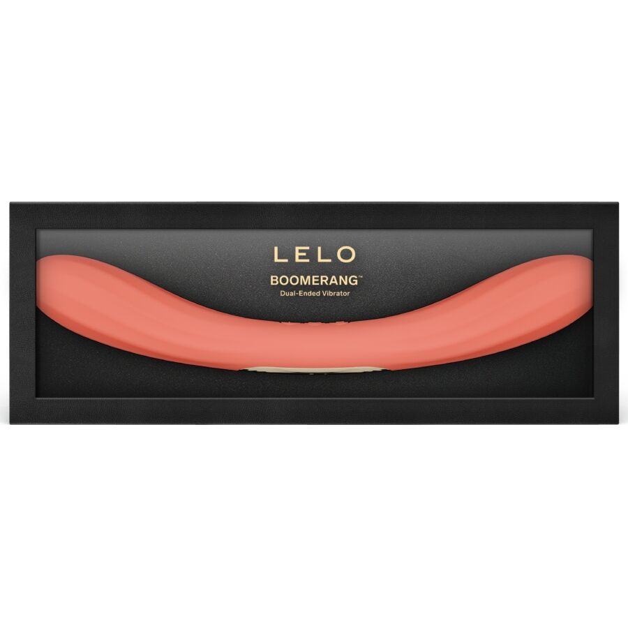 LELO - BOOMERANG VIBRADOR DE PONTA DUPLA VERMELHO CORAL - Infernum Store
