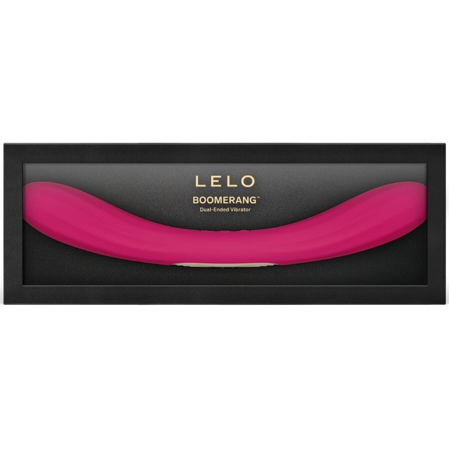 LELO - BOOMERANG VIBRADOR DE PONTA DUPLA CEREJA - Infernum Store