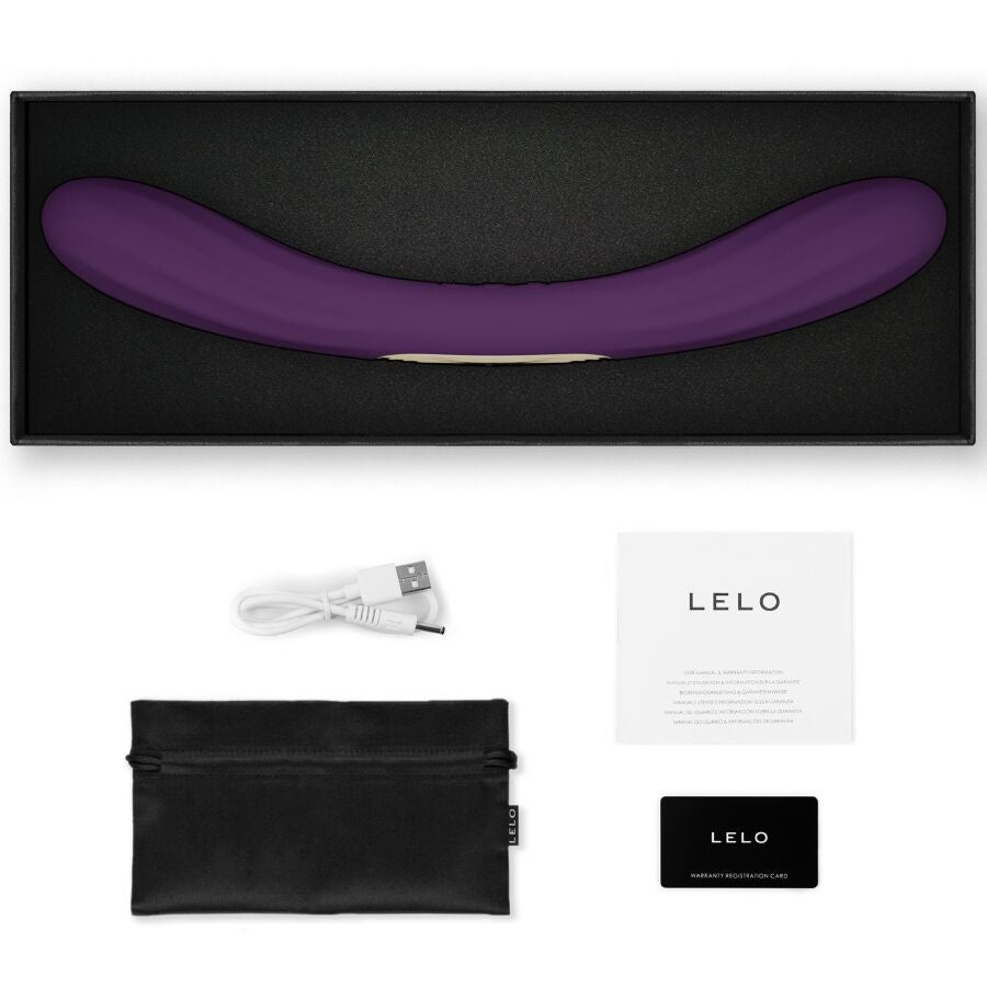 LELO - BOOMERANG VIBRADOR DE DUAS PONTAS ROXO - Infernum Store