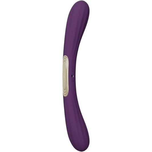 LELO - BOOMERANG VIBRADOR DE DUAS PONTAS ROXO - Infernum Store