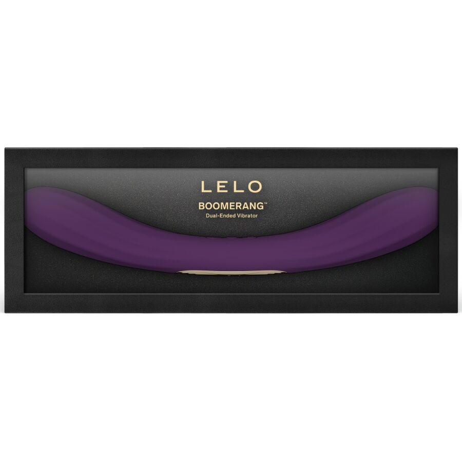 LELO - BOOMERANG VIBRADOR DE DUAS PONTAS ROXO - Infernum Store