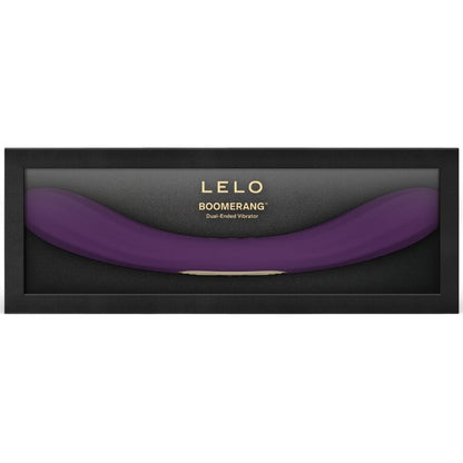 LELO - BOOMERANG VIBRADOR DE DUAS PONTAS ROXO - Infernum Store