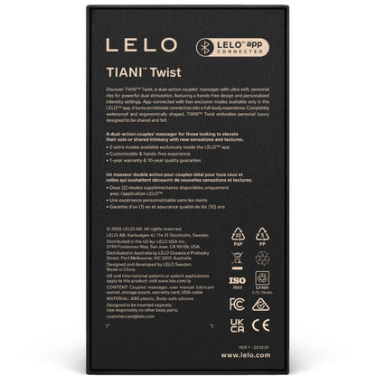 LELO - TIANI VIBRADOR PARA CASAIS TWIST ROSA CLARO - Infernum Store