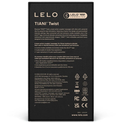 LELO - TIANI TWIST ESPUMA VIBRADORA PARA CASAIS - Infernum Store
