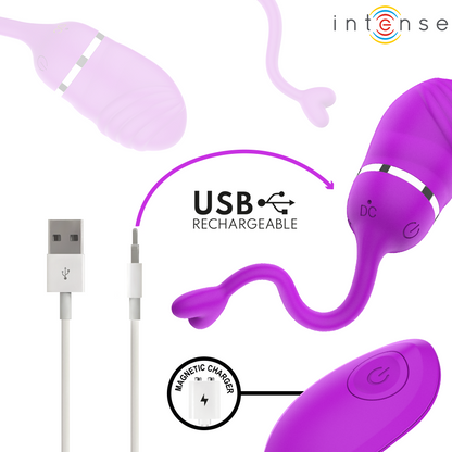 INTENSE - SOOKIE OVO VIBRATÓRIO COM CONTROLE REMOTO ROXO - Infernum Store