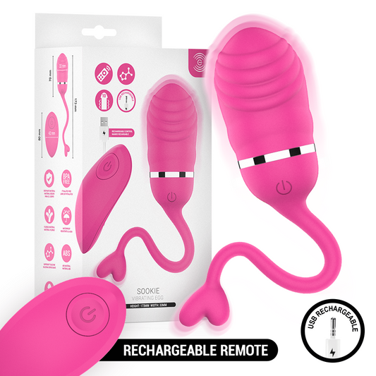 INTENSE - SOOKIE OVO VIBRATÓRIO COM CONTROLE REMOTO ROSA - Infernum Store
