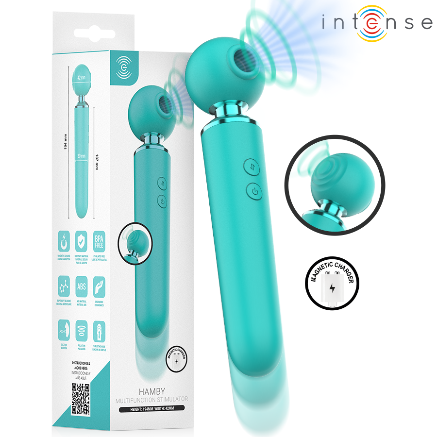 INTENSE - HAMBY ESTIMULADOR MULTIFUNCIONAL DE SUCÇÃO E VIBRAÇÃO - Infernum Store