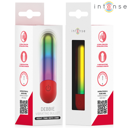 INTENSE - DEBBIE RAINBOW CLITORIS VIBRATÓRIO BULLET - Infernum Store