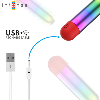 INTENSE - DEBBIE RAINBOW CLITORIS VIBRATÓRIO BULLET - Infernum Store