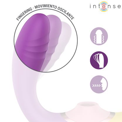 INTENSE - WILLOW - ESTIMULADOR DE SUCÇÃO E VIBRAÇÃO 3 EM 1 - Infernum Store