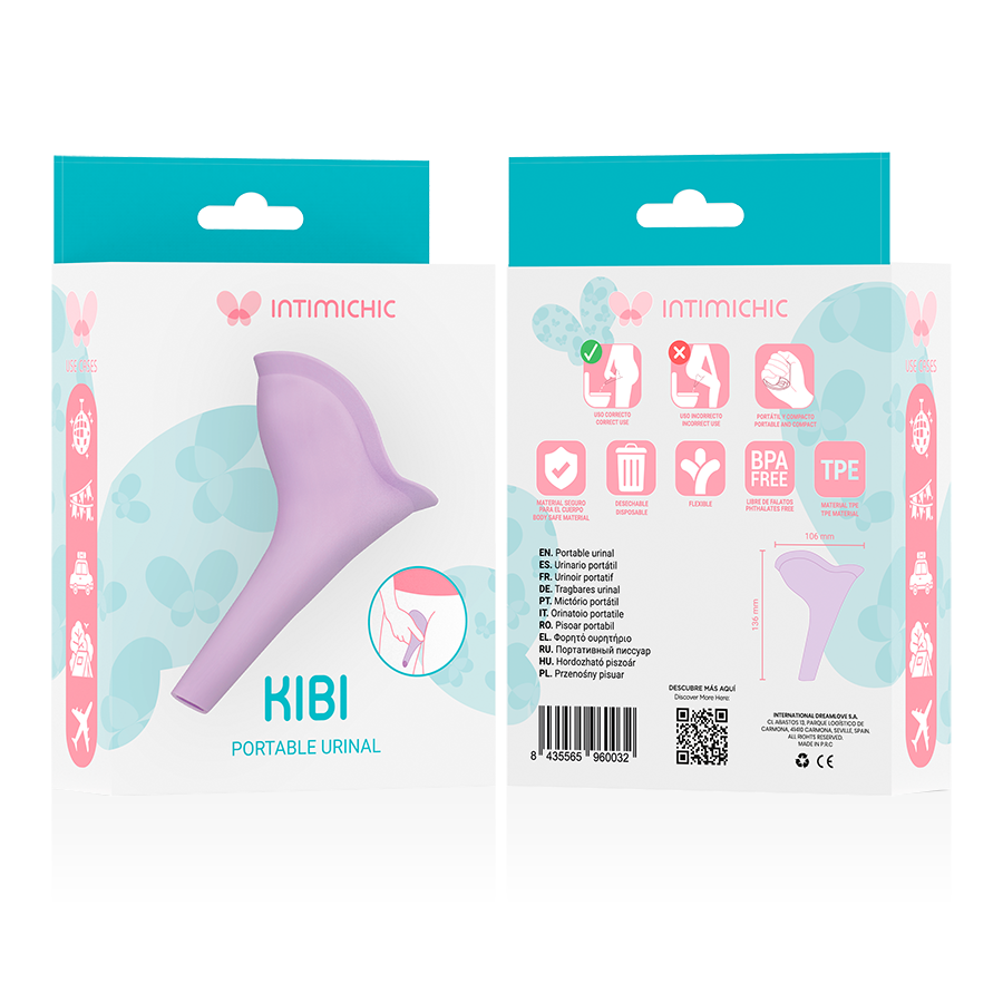INTIMICHIC - KIBI URINOL PORTÁTIL DESCARTÁVEL - Infernum Store
