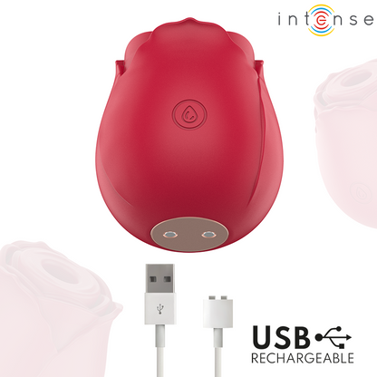 INTENSE - CAMELLIA SUCÇÃO CLITORIAL ROSE BY WAVES BORDEAUX - Infernum Store
