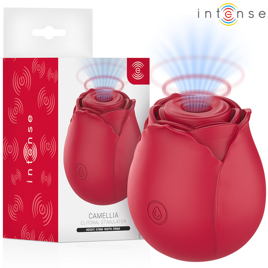 INTENSE - CAMELLIA SUCÇÃO CLITORIAL ROSE BY WAVES BORDEAUX - Infernum Store