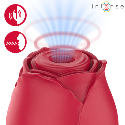 INTENSE - CAMELLIA SUCÇÃO CLITORIAL ROSE BY WAVES BORDEAUX - Infernum Store