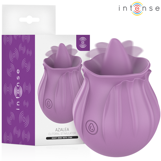 INTENSE - AZALEA ESTIMULANTE CLITÓRIS FLOR 10 VIBRAÇÕES ROXO - Infernum Store