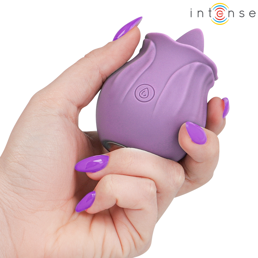 INTENSE - AZALEA ESTIMULANTE CLITÓRIS FLOR 10 VIBRAÇÕES ROXO - Infernum Store